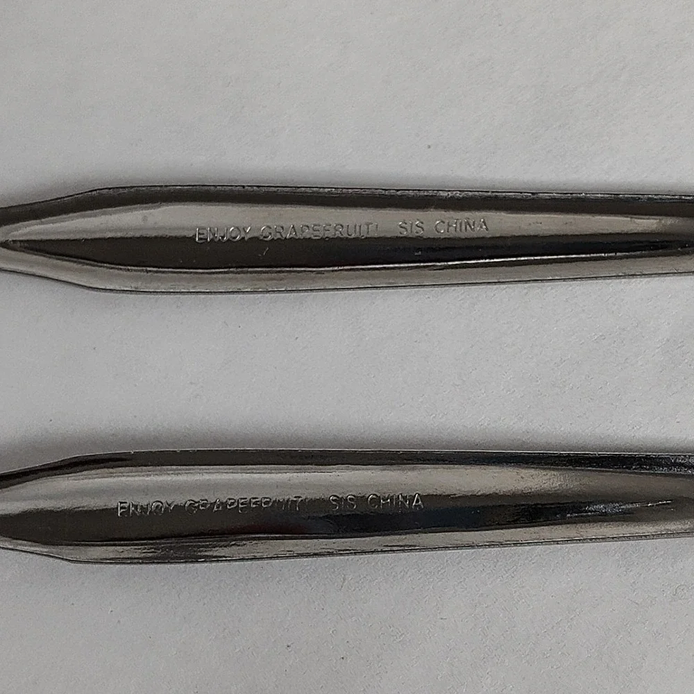 Enjoy Grapefruit Serrated Stainless Steel Spoons Lot Of 2 Made In China